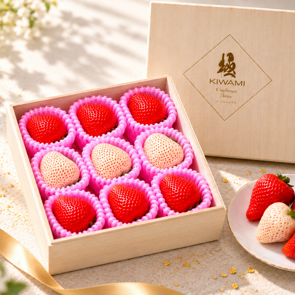 【12月～4月発送予定：送料込み】いちご宝石箱 -至福 紅白-（重箱：1段300g/3段900g）・いちご（うるう農園）